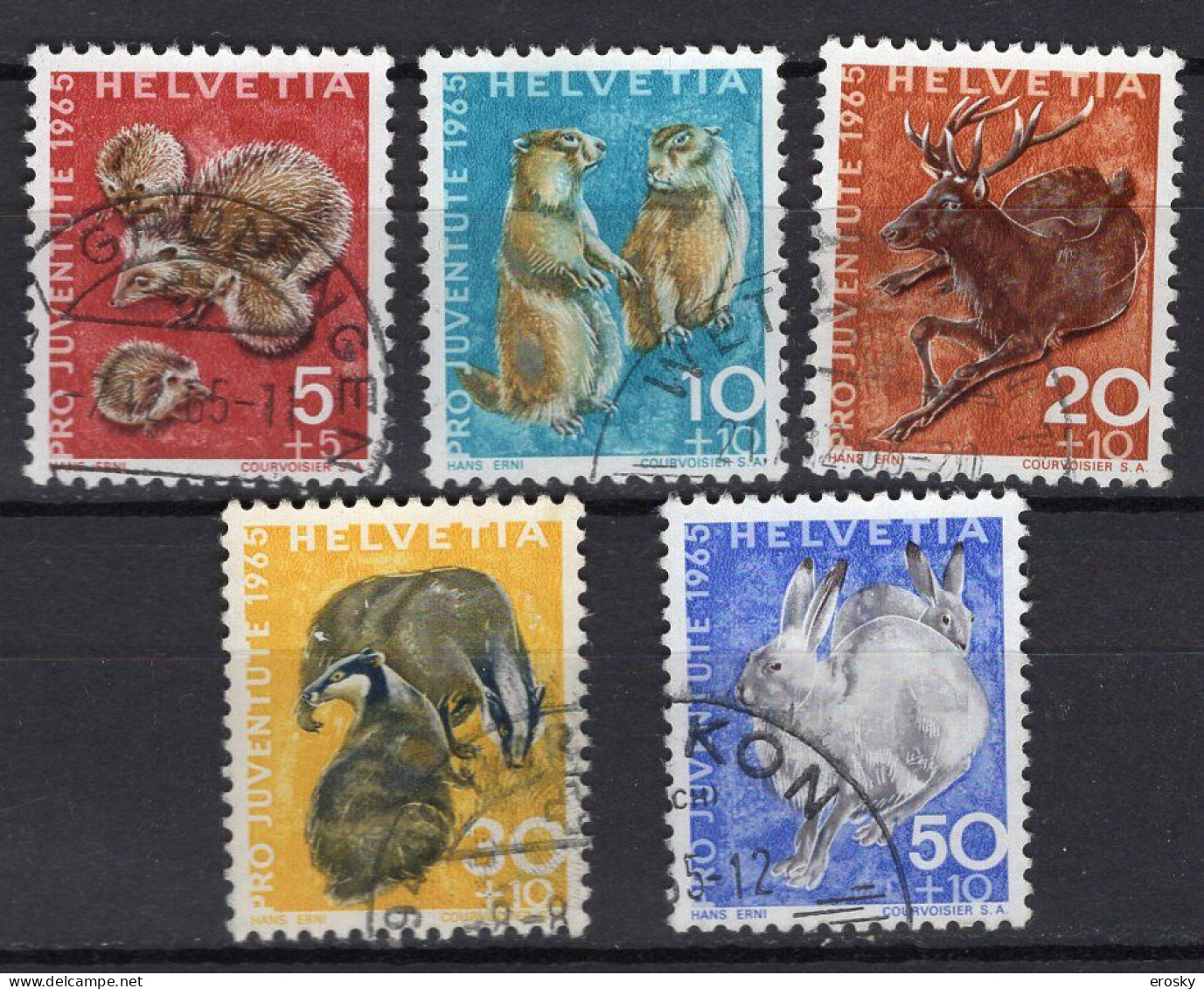 T2988 - SUISSE SWITZERLAND Yv N°759/63 Pro Juventute - Used Stamps