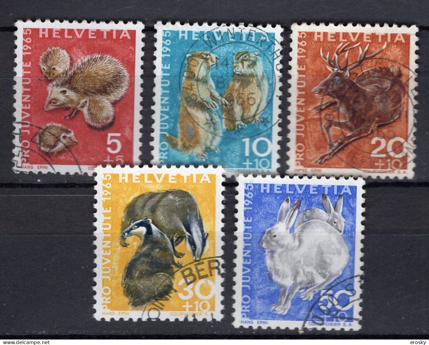 T2989 - SUISSE SWITZERLAND Yv N°759/63 Pro Juventute - Used Stamps