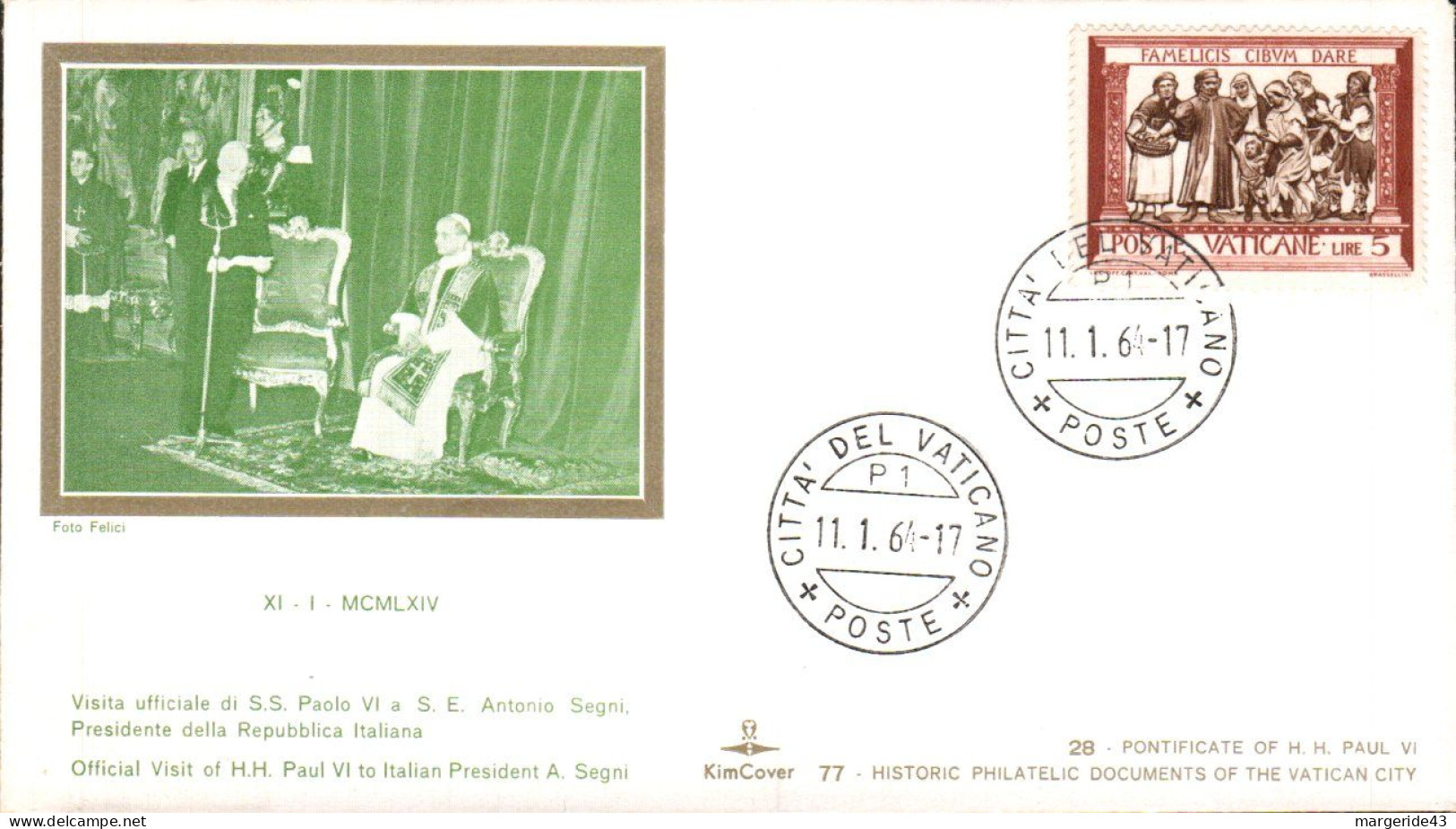 VATICAN LOT DE 14 FDC DIFFERENTES - Argelia (1962-...)