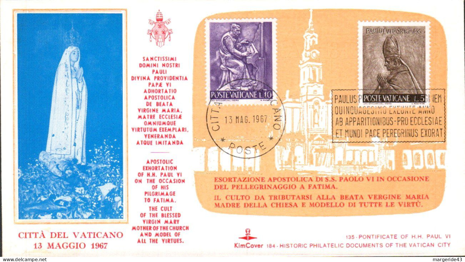 VATICAN LOT DE 14 FDC DIFFERENTES