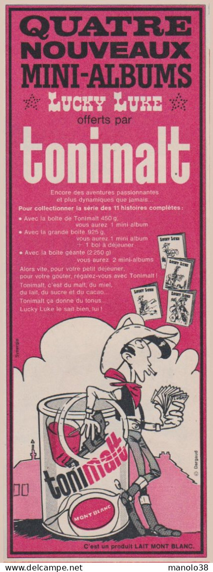 Tonimalt. Lucky Luke. Morris. Quatre Nouveaux Mini Albums. 1970. - Werbung