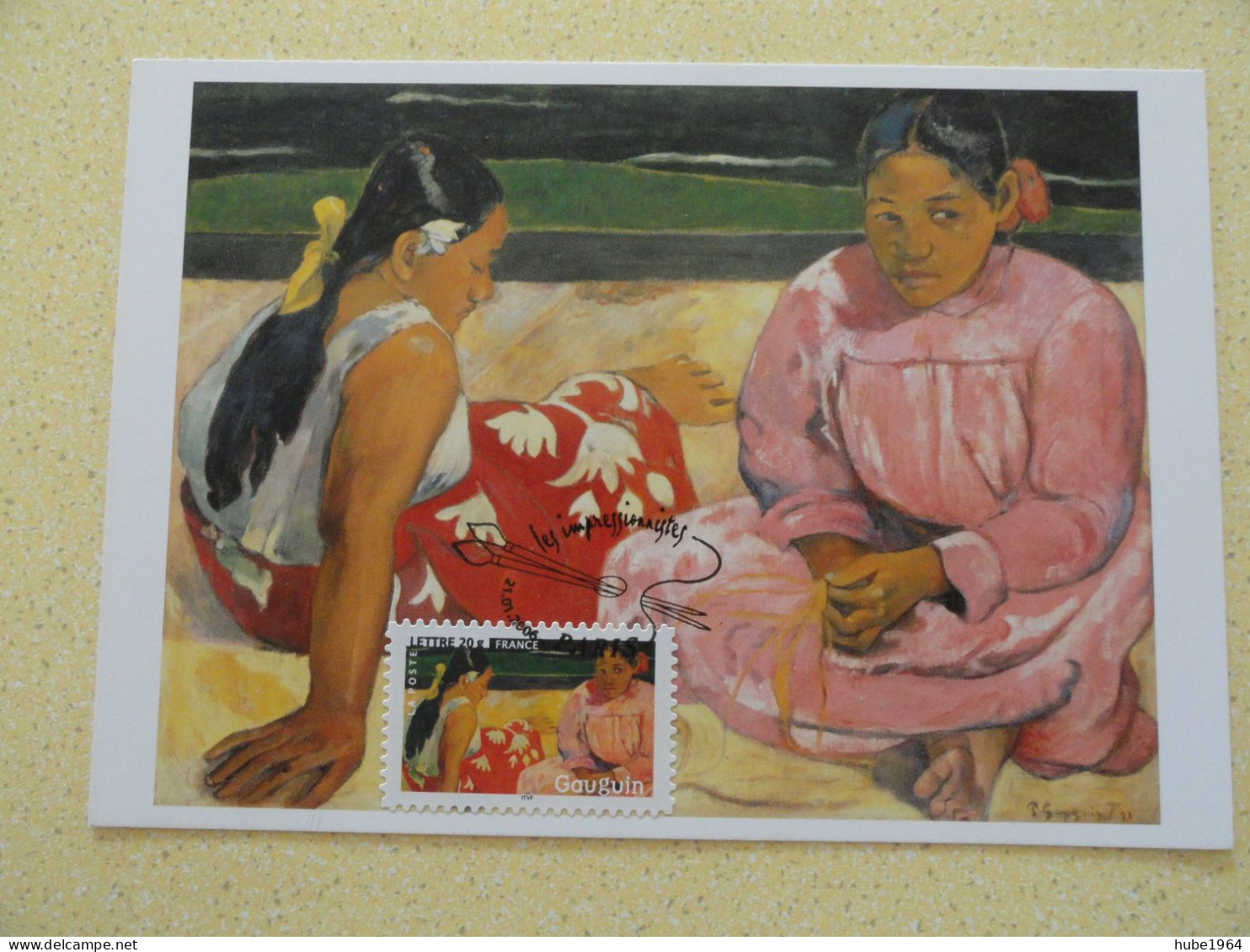 CARTE MAXIMUM CARD FEMME DE TAHITI PAR PAUL GAUGUIN FRANCE - Impressionismus