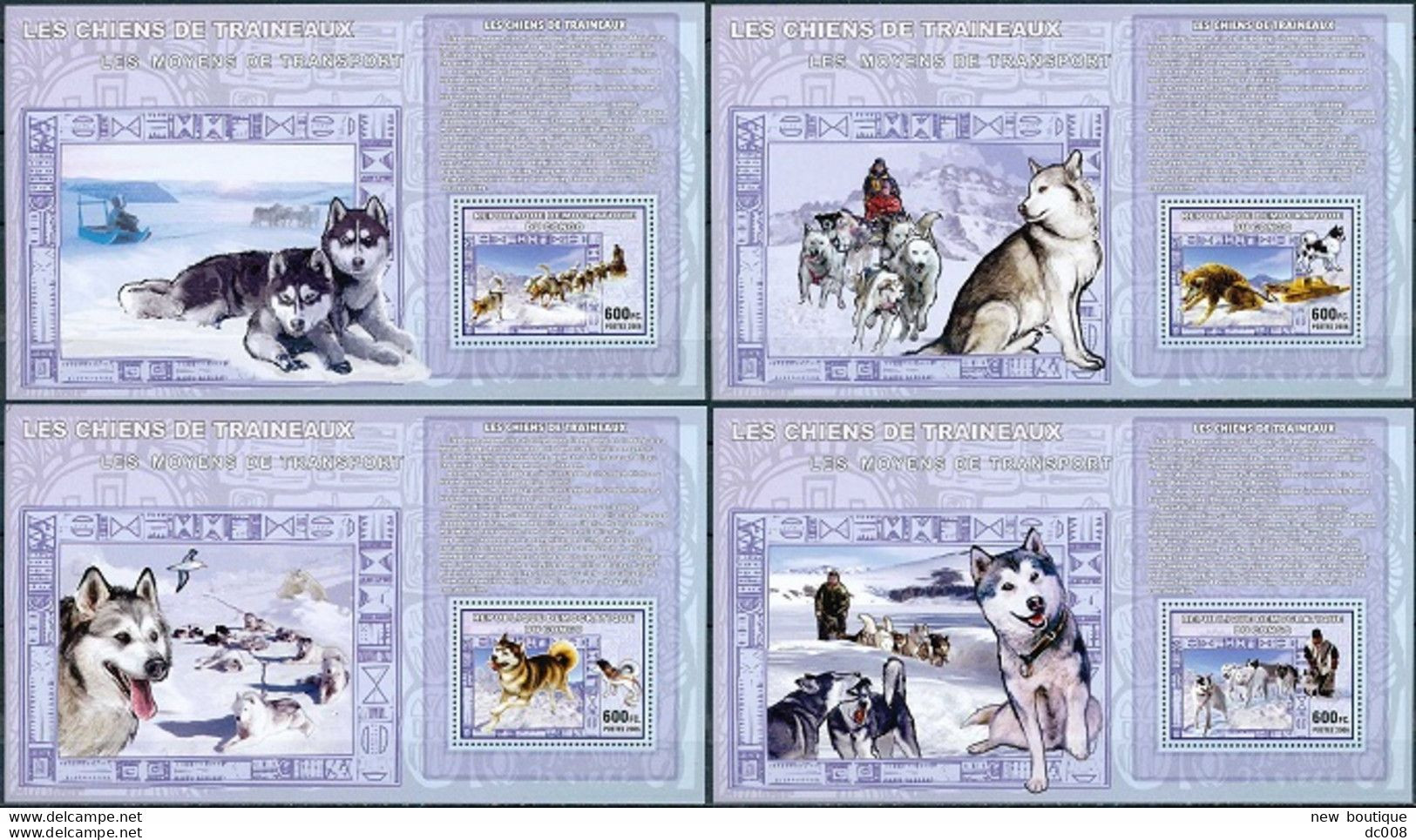 2006 Les Chiens De Traineaux - Complet-volledig 5 Blocs - Ungebraucht