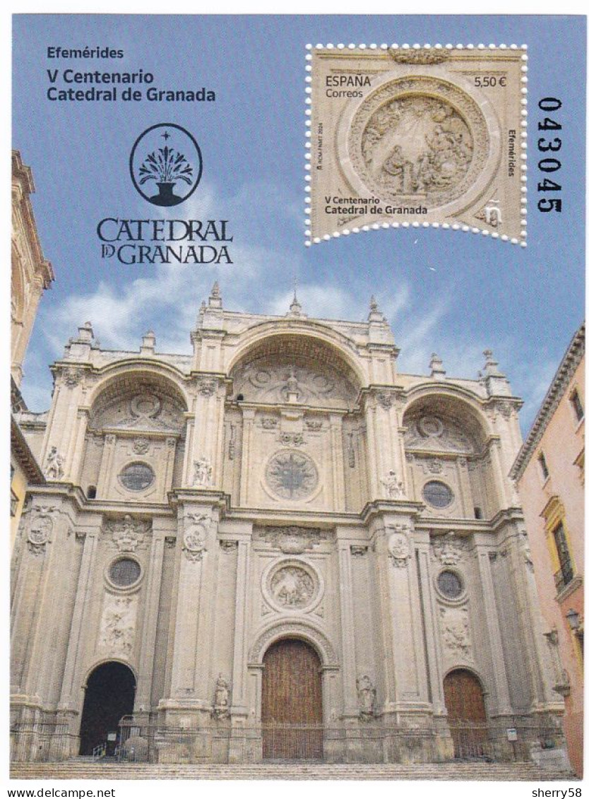 2024-ED. 5731 H.B.- V Centenario Catedral De Granada- NUEVO - Blocks & Sheetlets & Panes