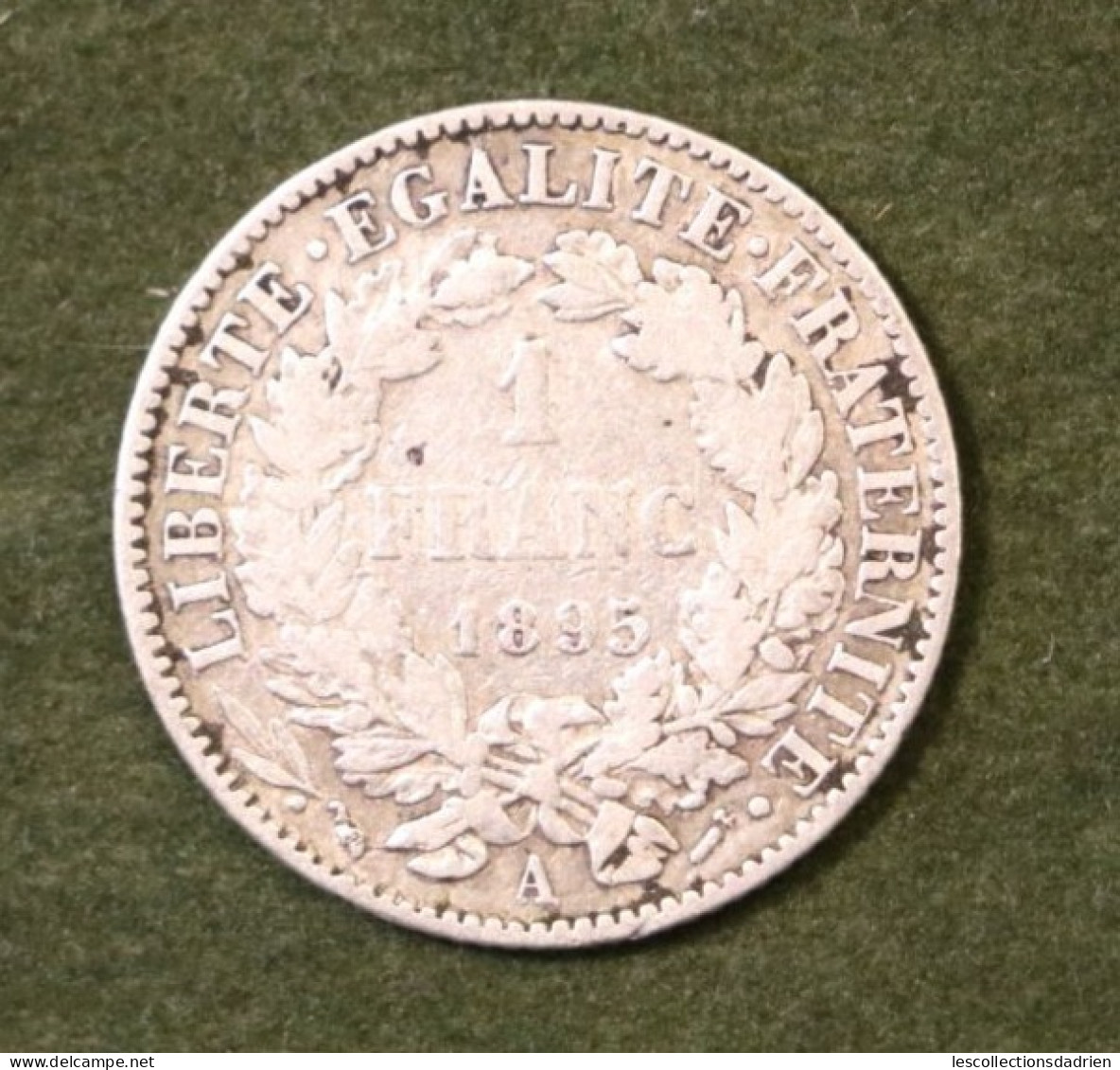 Pièce En Argent Française 1 Franc 1895  - French Silver Coin - 1 Franc