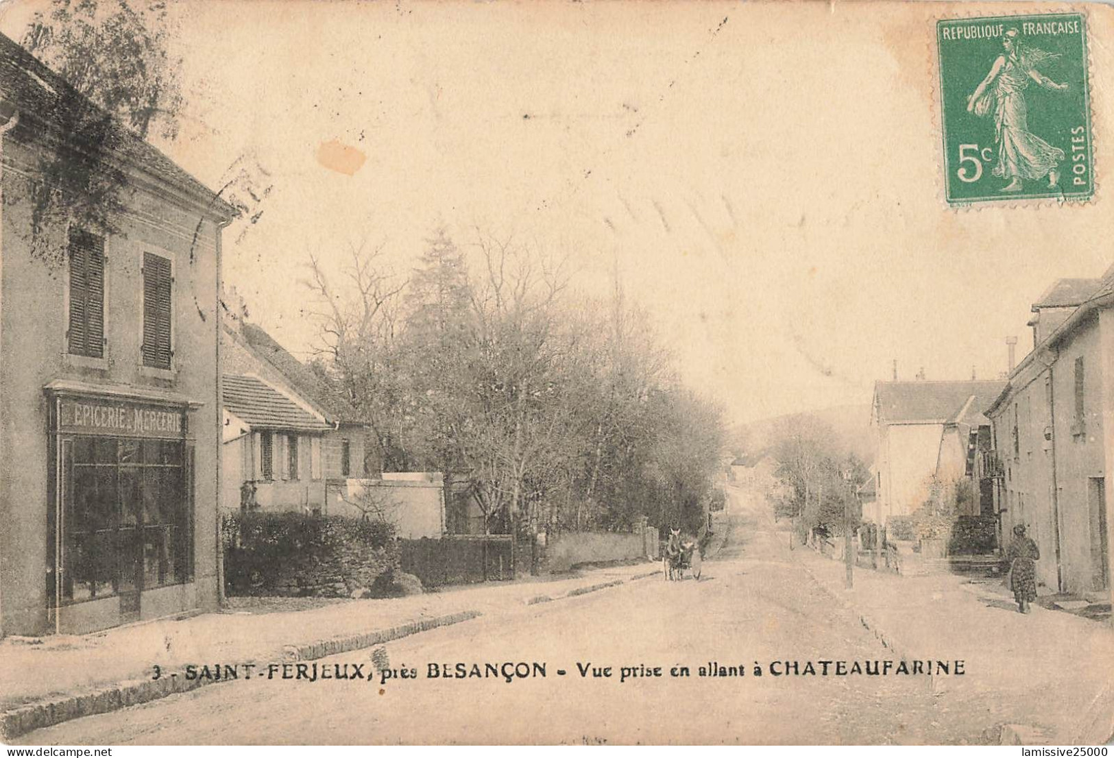 DOUBS BESANCON Saint Ferjeux Vue Prise En Allant A Chateaufarine - Besancon