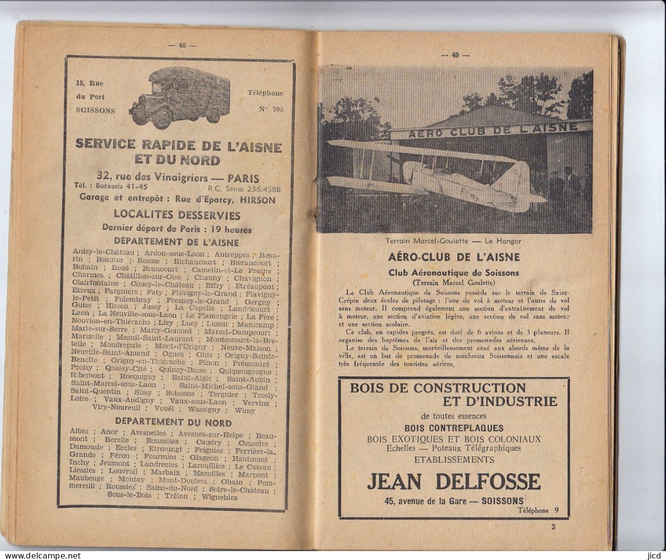 02- Soissons  Livre  Du Syndicat D Initiatives De Soissons 1937 - Picardie - Nord-Pas-de-Calais