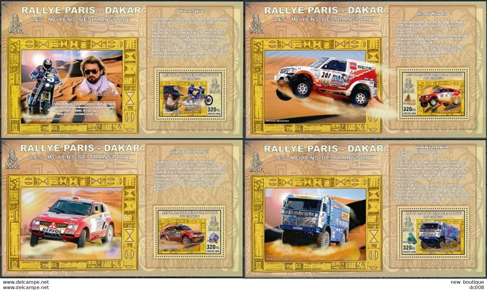 2006 Rallye Paris-Dakar - Complet-volledig 5 Blocs - Nuovi