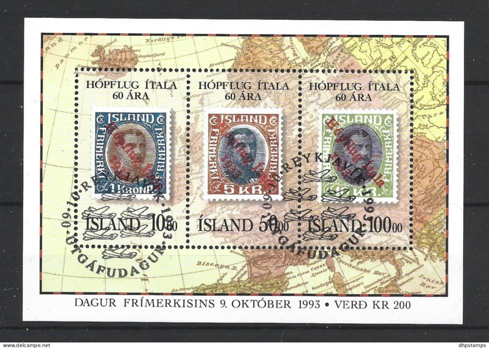 Iceland 1993 Stamp Day Y.T. BF 14 (0) - Blocks & Kleinbögen