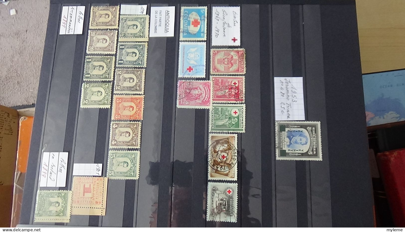 BF35 Ensemble de timbres de divers pays + France N° 252 + 256 **  Cote 420 euros