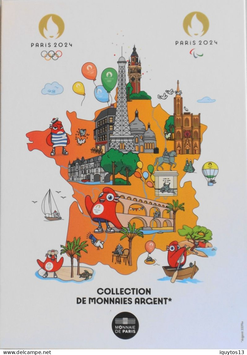 PARIS 2024 - COLLECTION De MONNAIES En Argent - ALBUM Pour Y Placer Les Pièces - SUPERBE - France