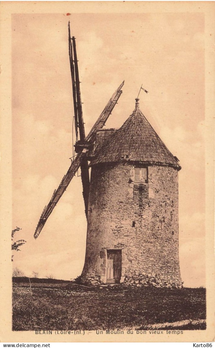 Blain * Un Moulin à Vent Du Bon Vieux Temps * Molen - Blain