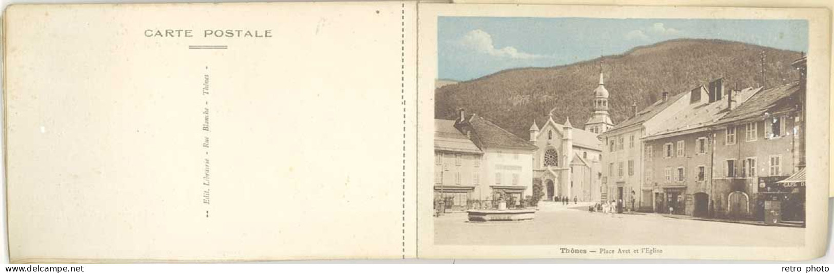 Carnet Cpa Ville De Thones ( Haute-Savoie ), Incomplet - Thônes