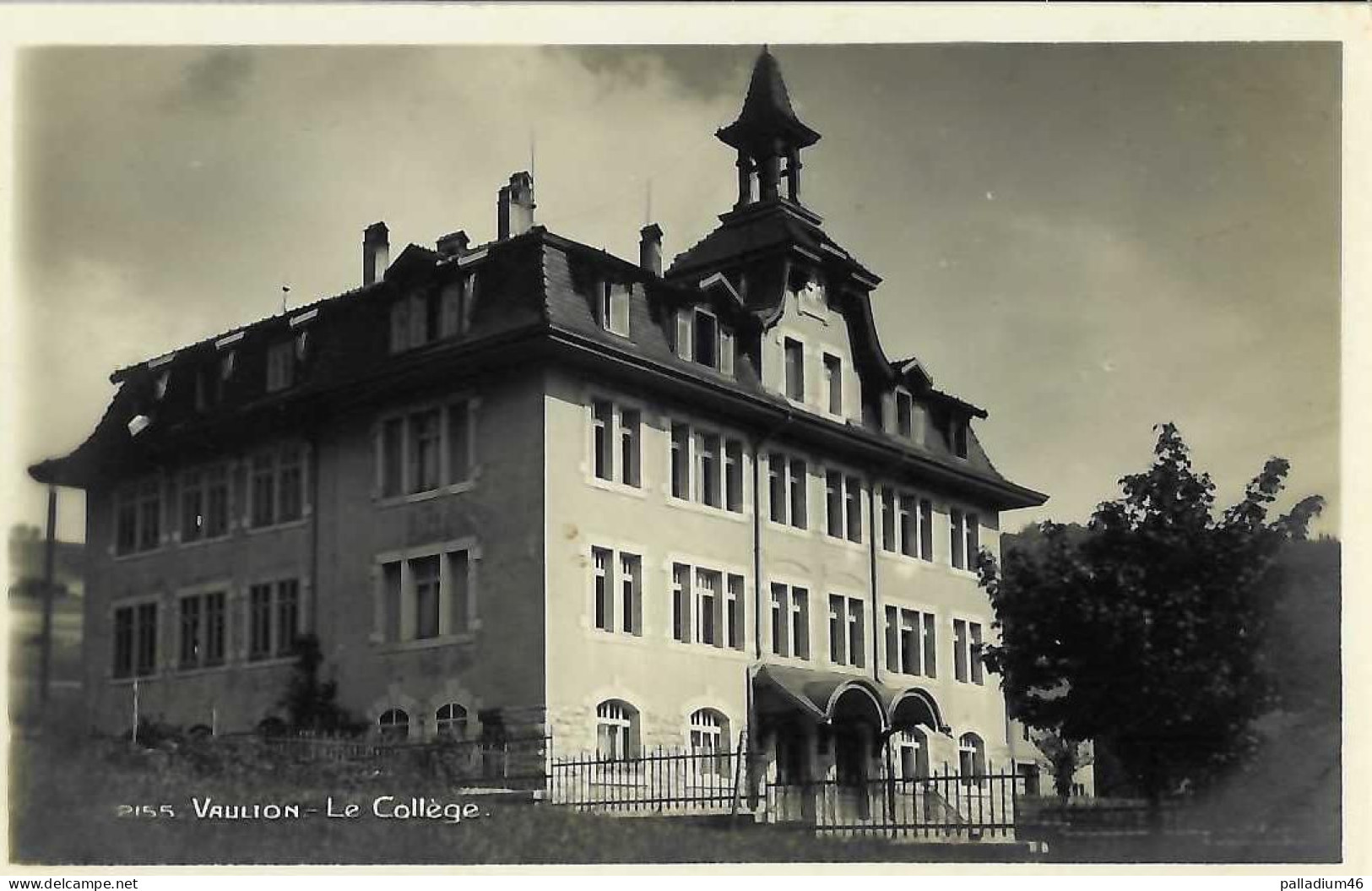 VD - VAULION Le Collège - Jura-Nord Vaudois - Phototypie Co, Montreux, No 2155 - NEUVE - Vaulion