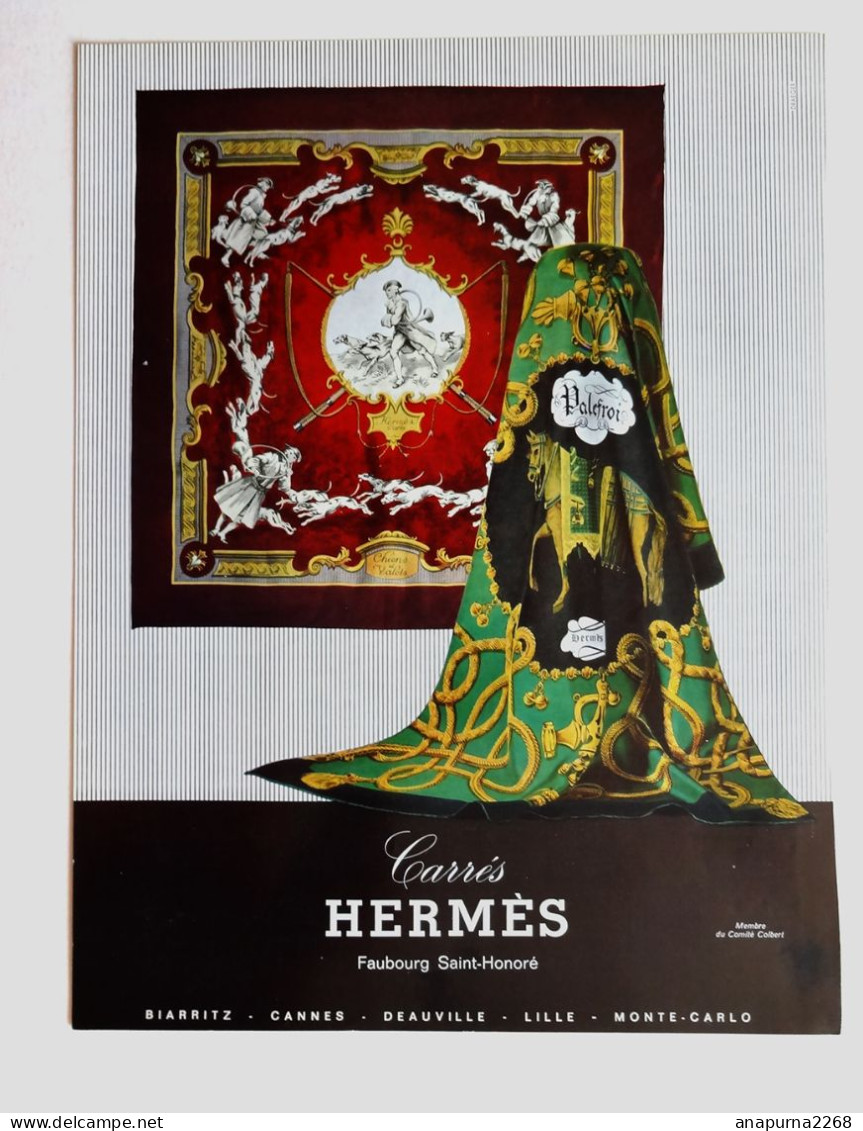 PUBLICITE.....HERMES....LES CARRES - Publicités