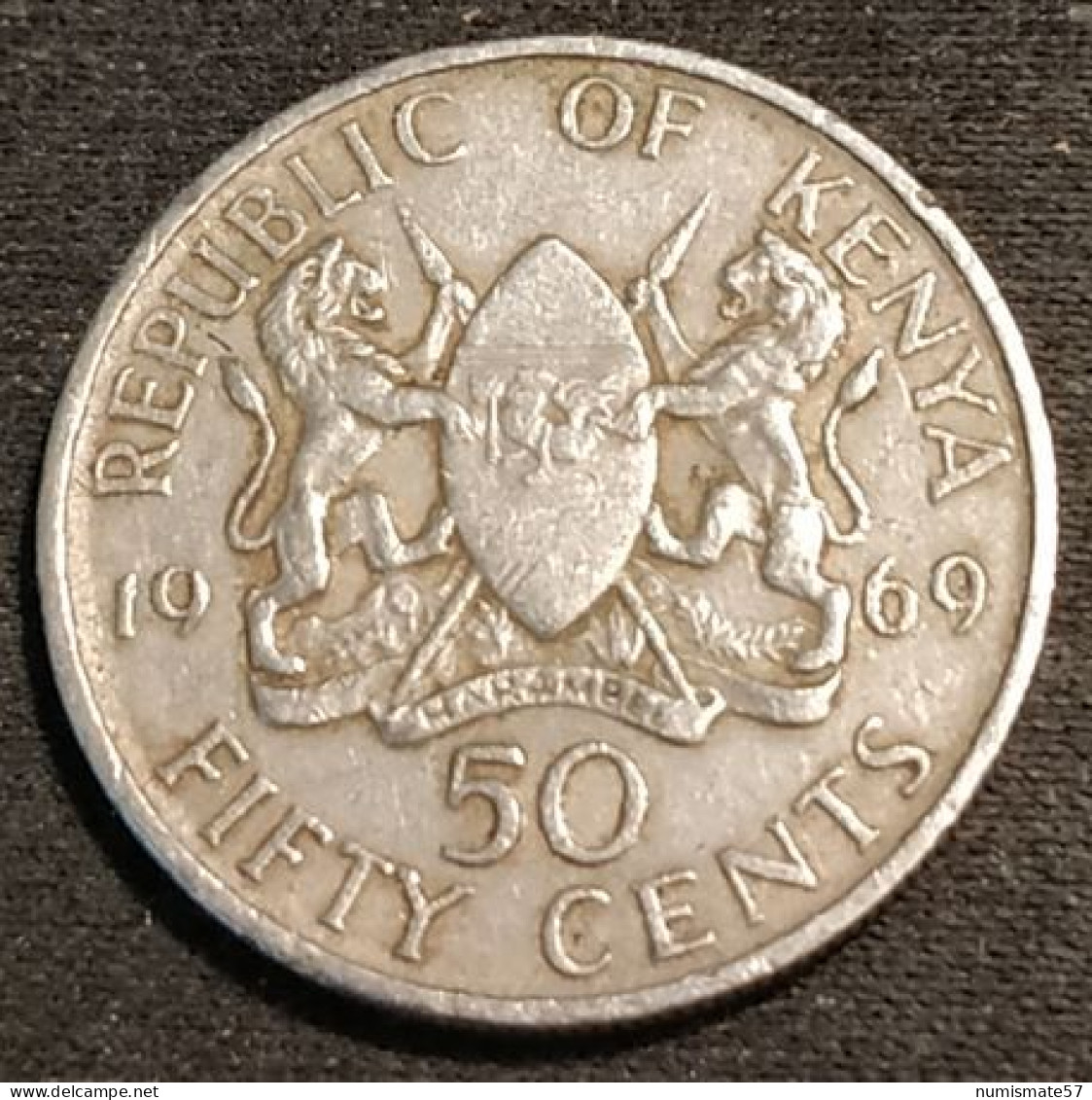 KENYA - 50 CENTS 1969 - Jomo Kenyatta - Avec Légende - KM 13 - Kenya