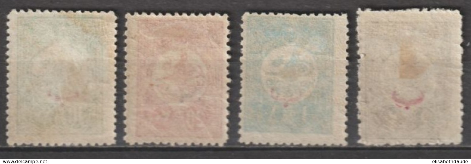 1908 - TURQUIE - SERIE COMPLETE YVERT N°130/133 * MH - COTE = 65 EUR. - Nuevos