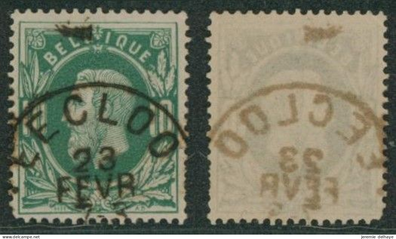 émission 1869 - N°30 Obl Simple Cercle "Eecloo". // (AD) - 1869-1883 Leopold II