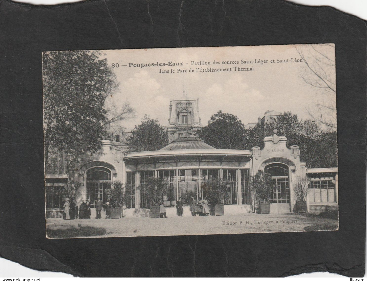 128433          Francia,    Pougues-les-Eaux,    Pavillon  Des  Sources  Saint-Leger  Et  Saint-Leon,   VGSB   1917 - Pougues Les Eaux