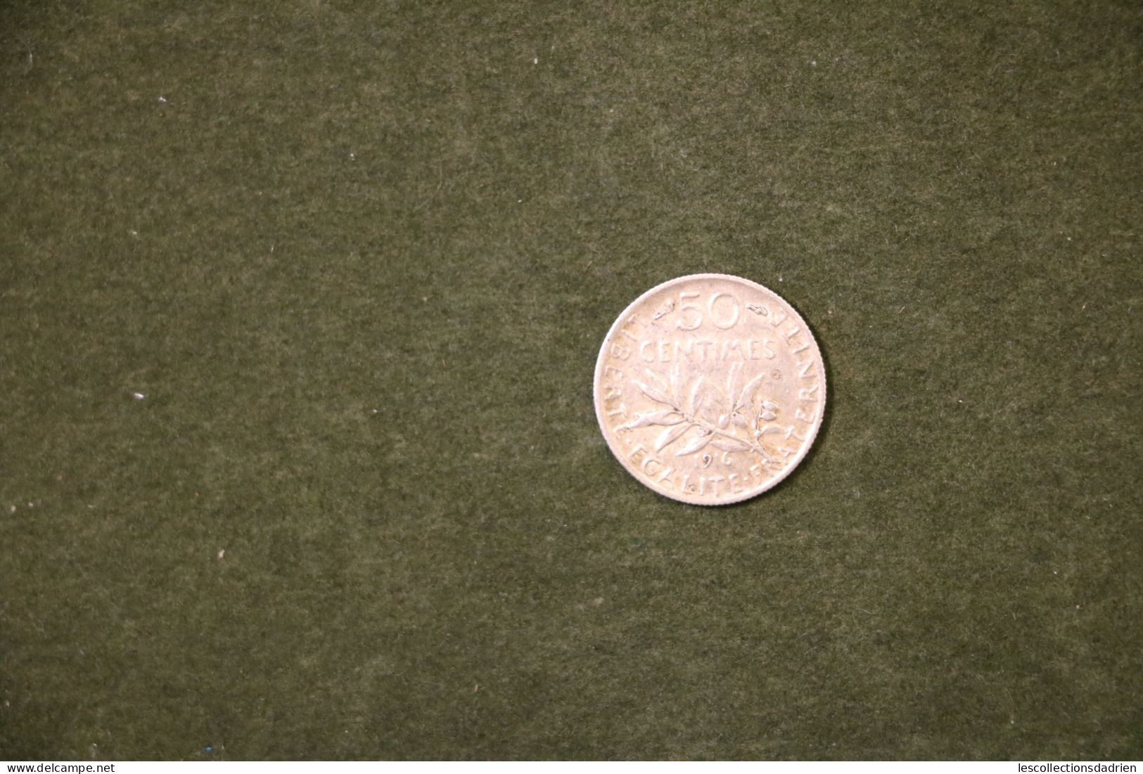 Pièce En Argent Française 50 Centimes 1916  - French Silver Coin - 50 Centimes