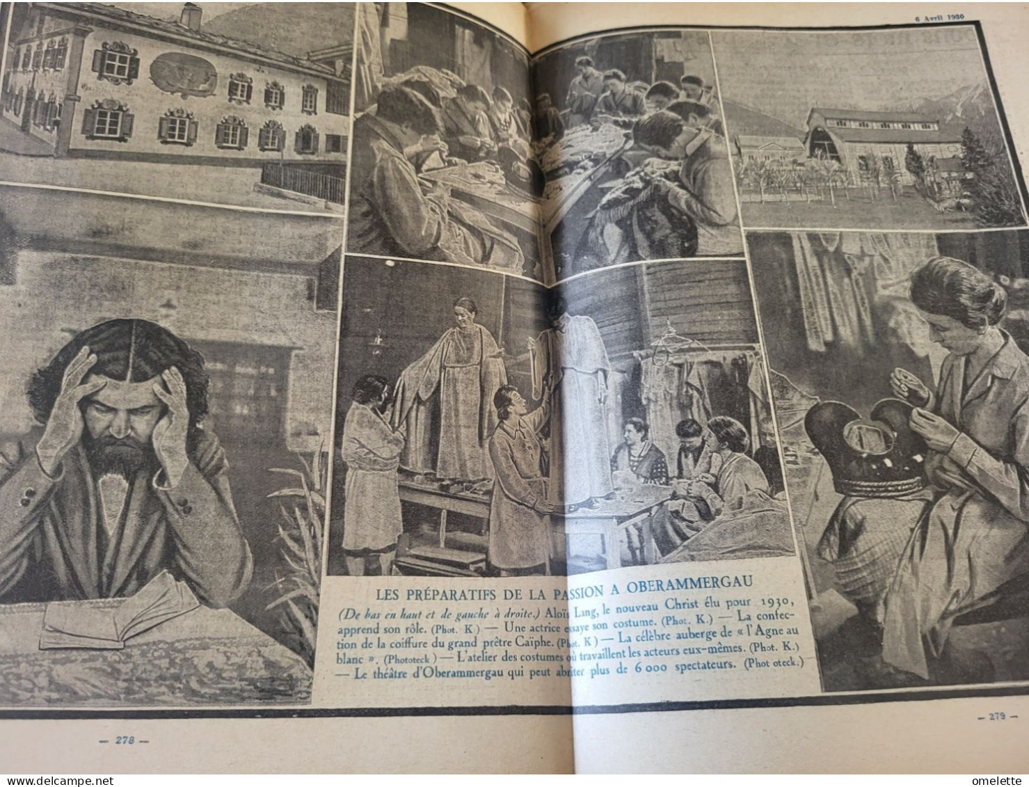 PELERIN 30 /ANTON LANG PASSION OBERAMMERGAU /PARIS PAVILLON INDOCHINOIS /ECOLE UNIQUE BISTROT UNIQUE HERRIOT - 1900 - 1949