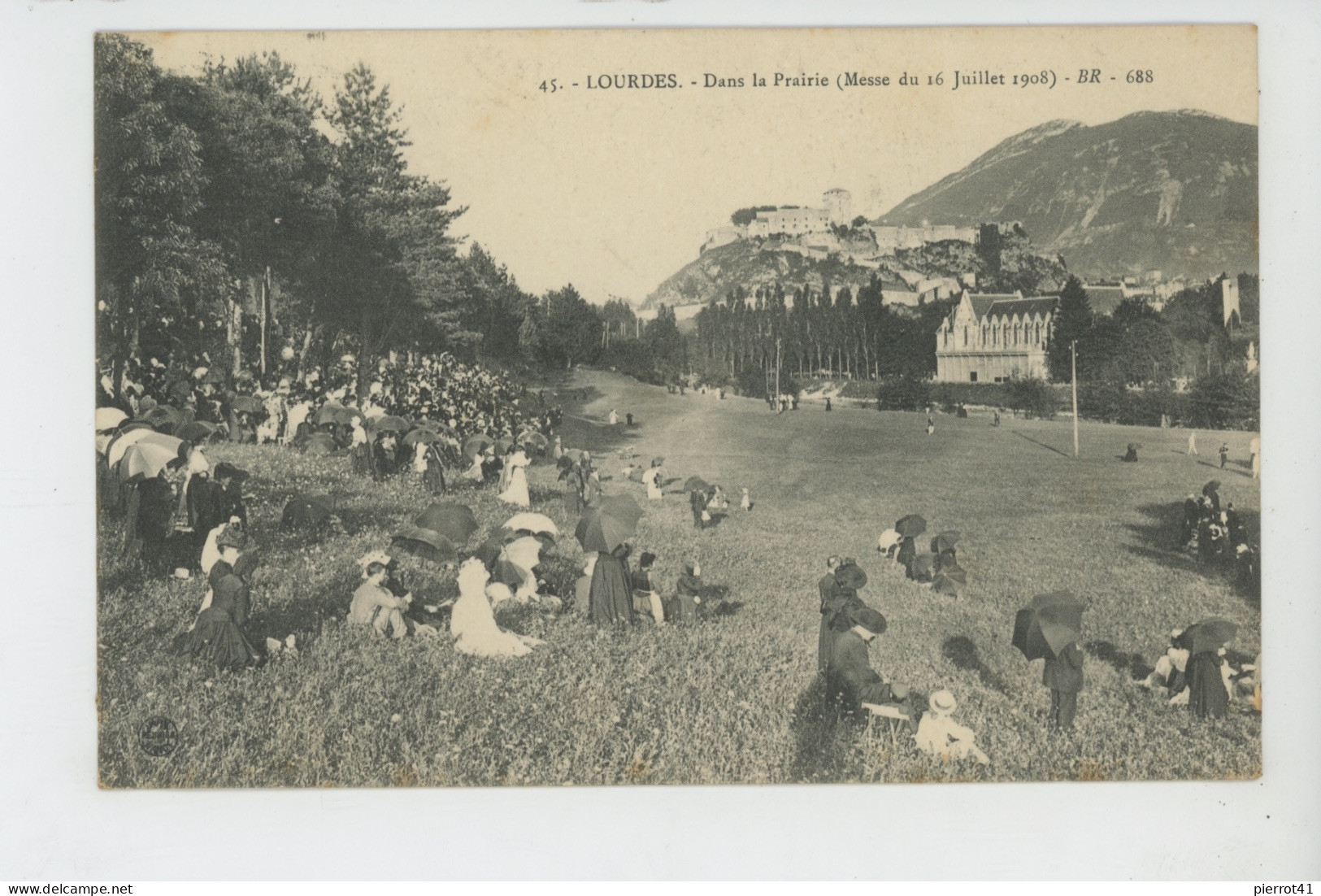 LOURDES - Dans La Prairie - Messe Du 16 Juillet 1908 - Lourdes