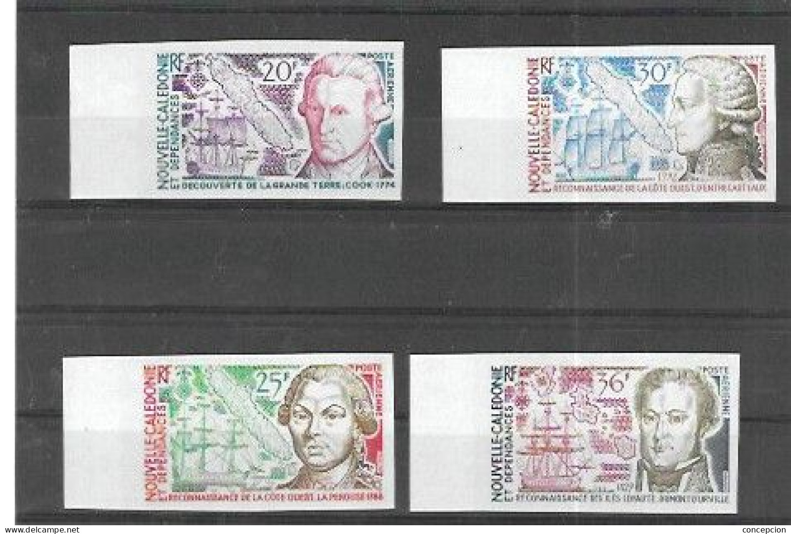 NUEVA CALEDONIA  Nº AE154 AL 158 SIN DENTAR - Imperforates, Proofs & Errors