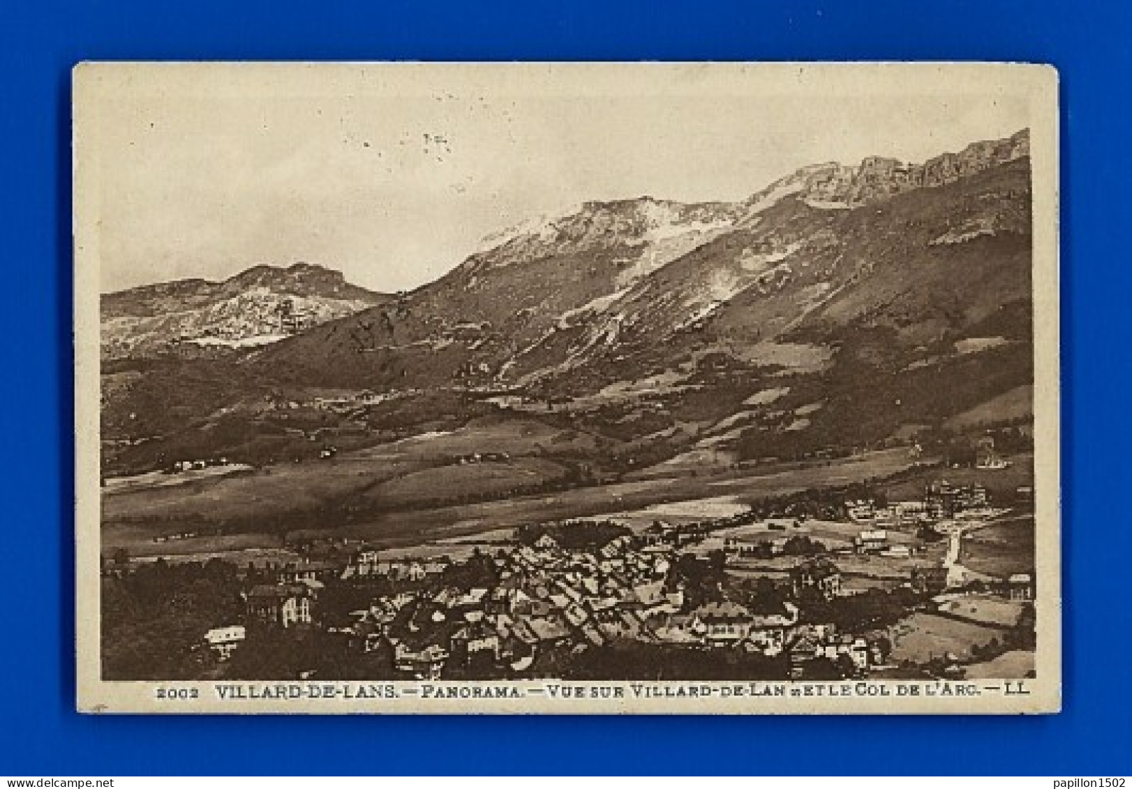 F-38-Villard De Lans-01PH Panorama, Vue Sur Villars Et Le Col De L'Arc, Cpa BE - Villard-de-Lans