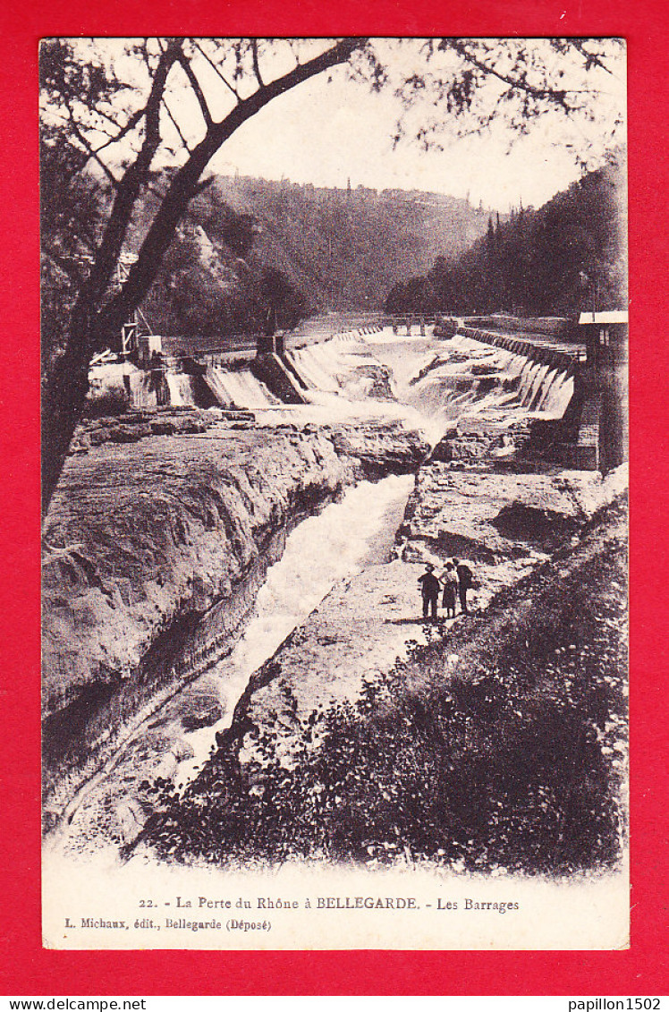 F-01-Bellegarde-02P203  La Perte Du Rhône à Bellegarde, Les Barrages, Cpa BE - Bellegarde-sur-Valserine