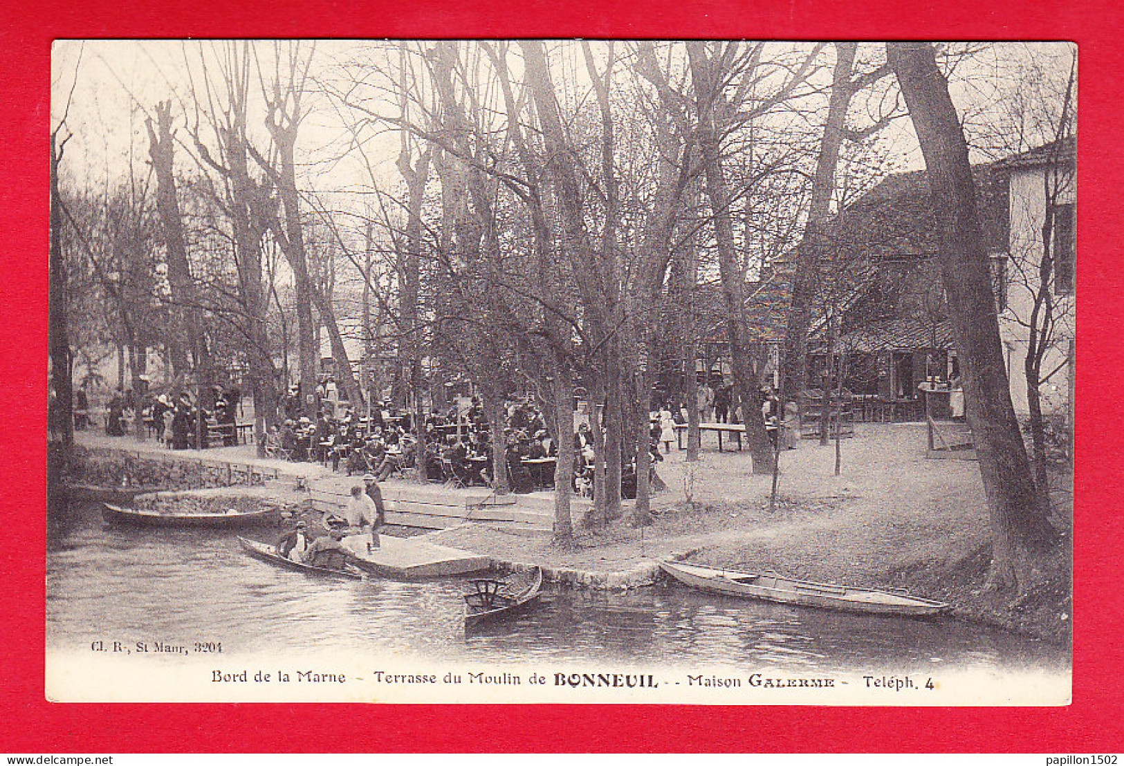 F-94-Bonneuil-01P203 Terrasse Du Moulin De BONNEUIL, Maison Galerme, Animation, Cpa BE - Bonneuil Sur Marne