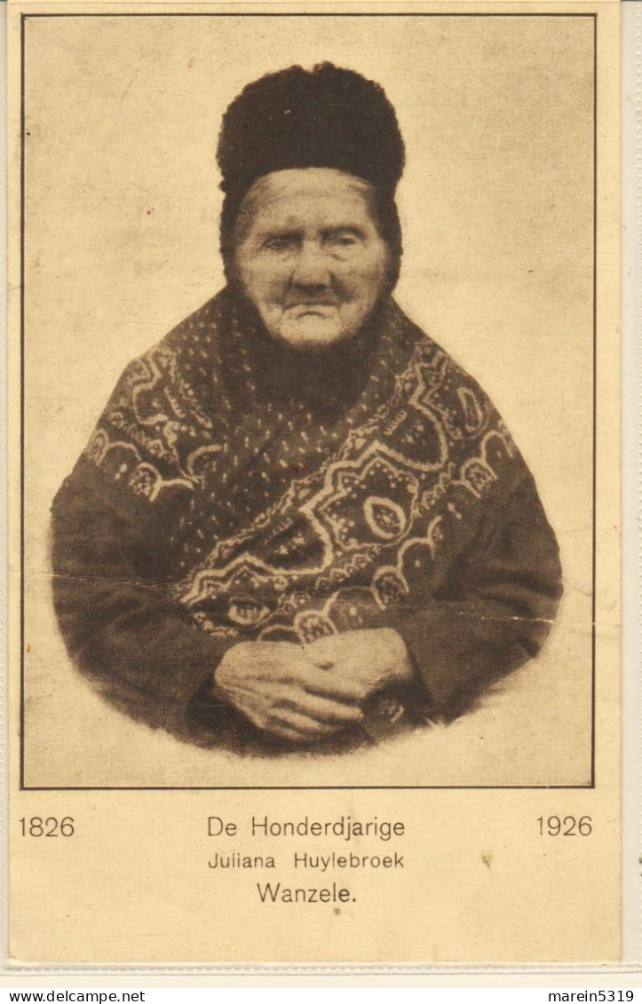 WANZELE " ( Lede ) De Honderdjarige Juliana Huylebroeck - 1826 - 1926 - Lede