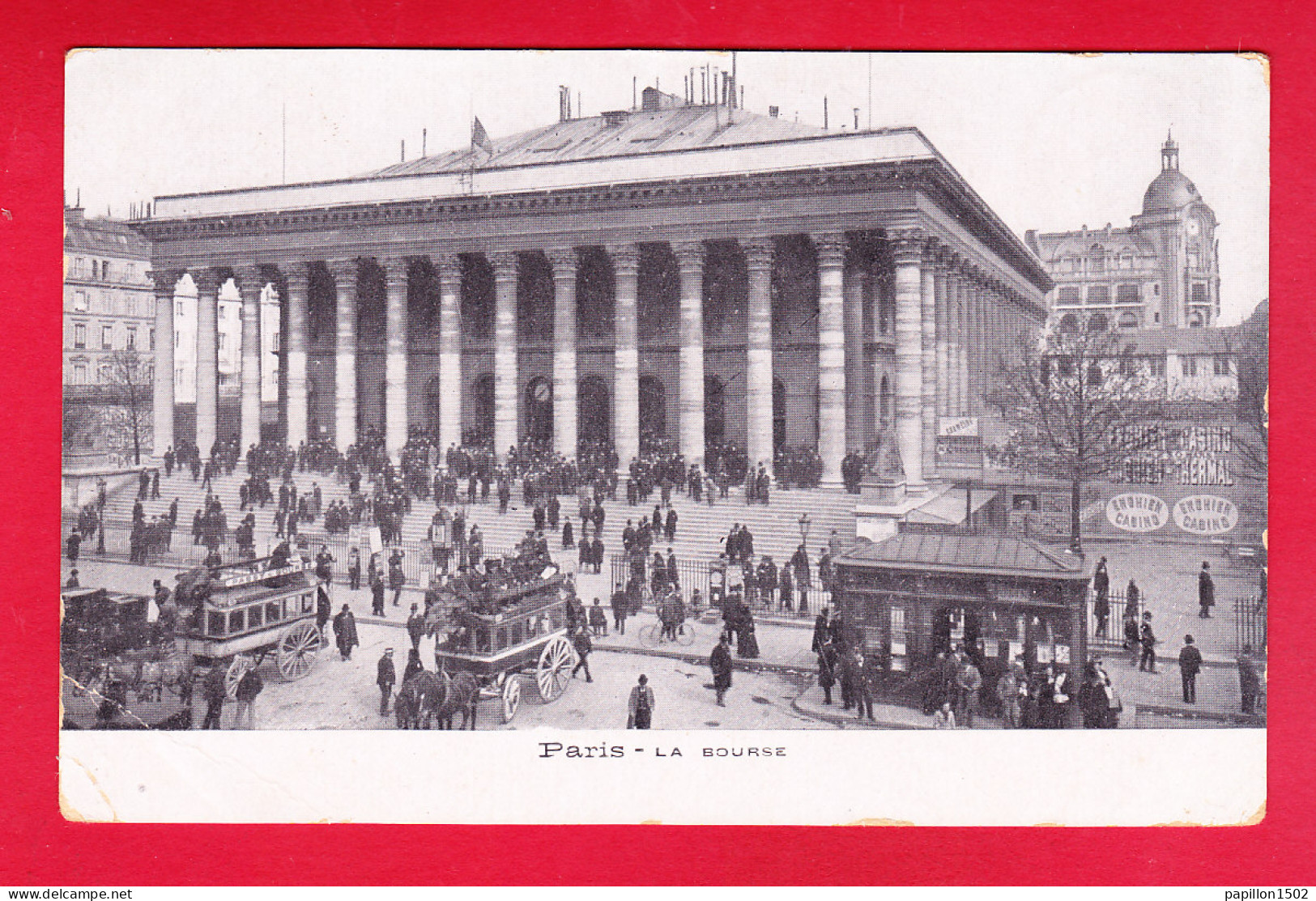 F-75-Paris-773D01  La Bourse, Attelages, Kiosque, Animation, Cpa BE - Other Monuments