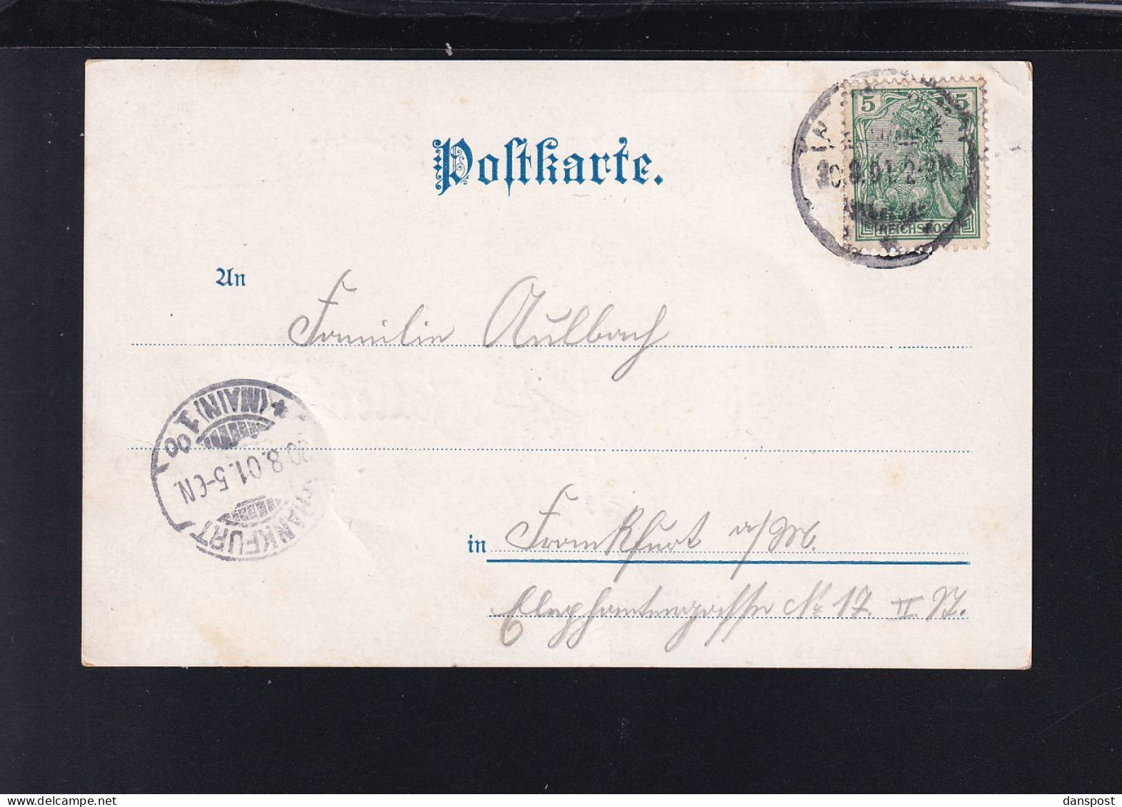Dt. Reich Litho Hattenheim Gasthof Ress 1901 - Eltville