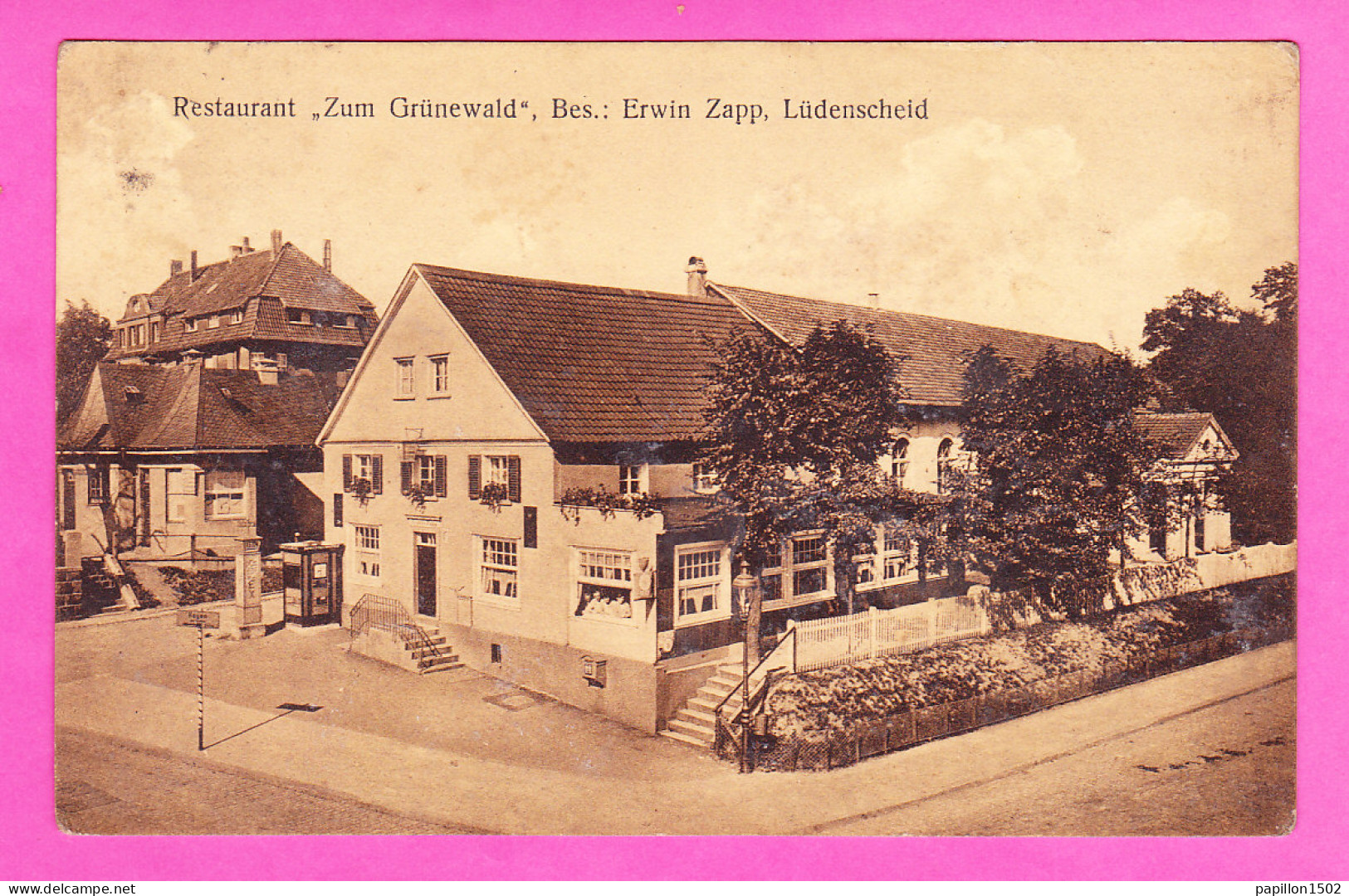 E-Allemagne-392P54 LUEDENSCHEID, Restaurant ""zum Grünewald"", Cpa  - Lüdenscheid