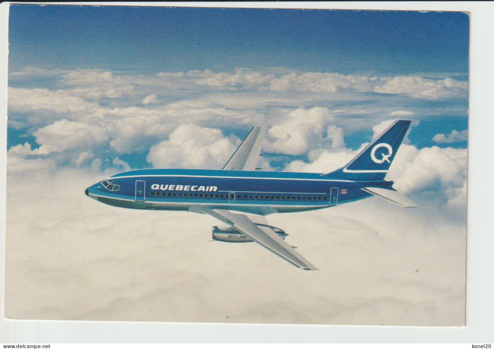 Vintage Pc Quebeair Boeing 737 Aircraft - 1919-1938: Fra Le Due Guerre