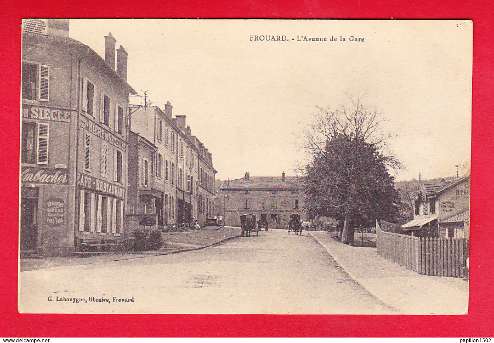 F-54-Frouard-01P214  L'avenue De La Gare, Cpa BE - Frouard