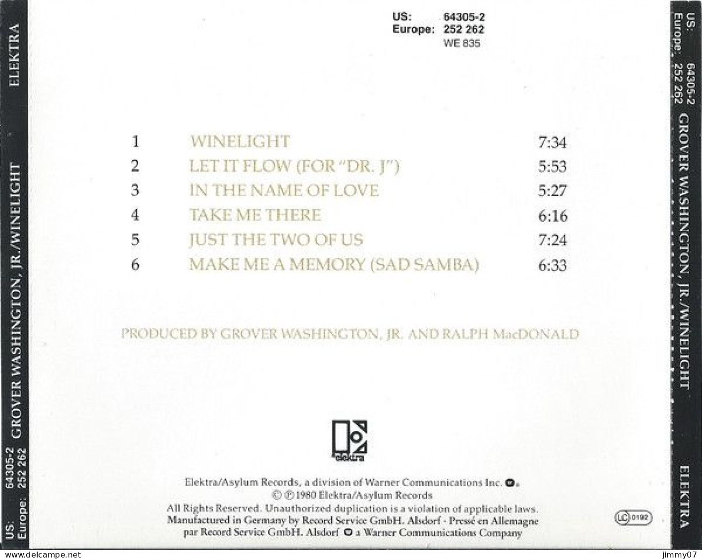 Grover Washington, Jr. - Winelight (CD, Album, RE) - Jazz