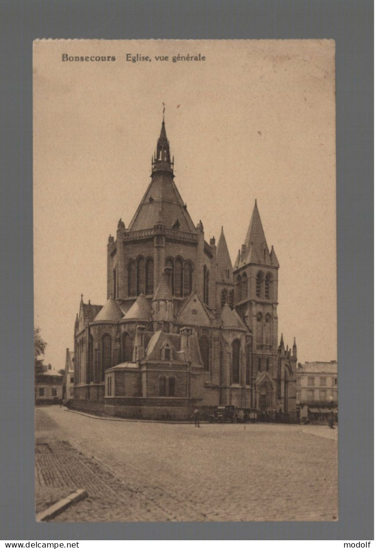 CPA - Belgique - Bonsecours - Eglise, Vue Générale - Circulée En 1933 - Peruwelz