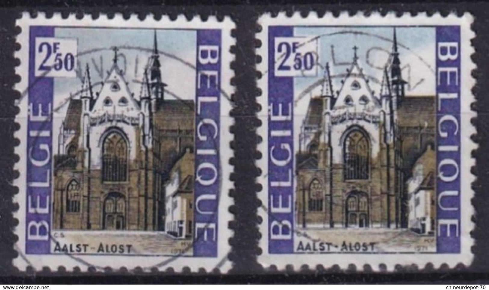 AALST ALOST CACHET NEUFCHATEAU YVOIR ARLON BRUXELLES NAMUR BASTOGNE - Used Stamps