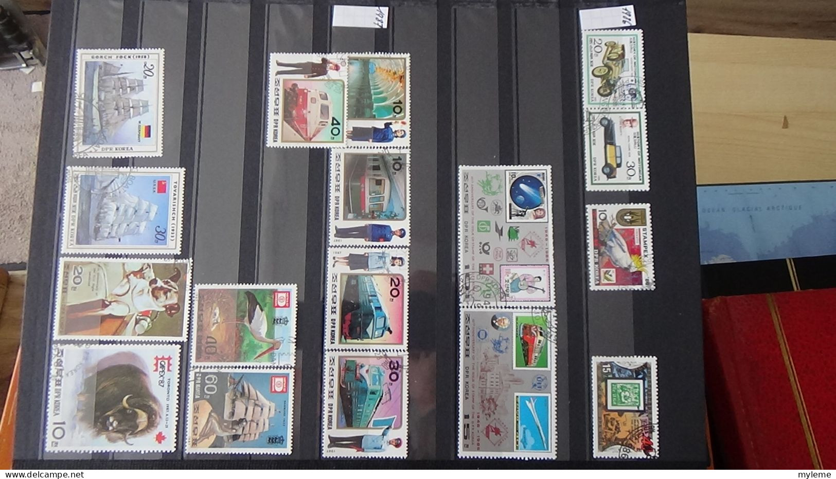 BF40 Ensemble de timbres de divers pays + France N° 257A ** surcharge garantie authentique Cote 1650 euros