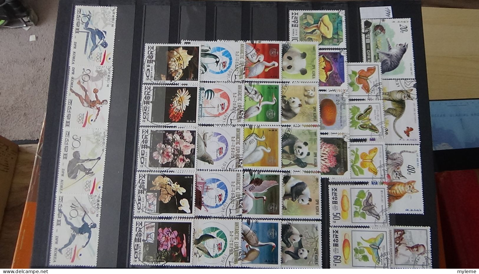 BF40 Ensemble de timbres de divers pays + France N° 257A ** surcharge garantie authentique Cote 1650 euros