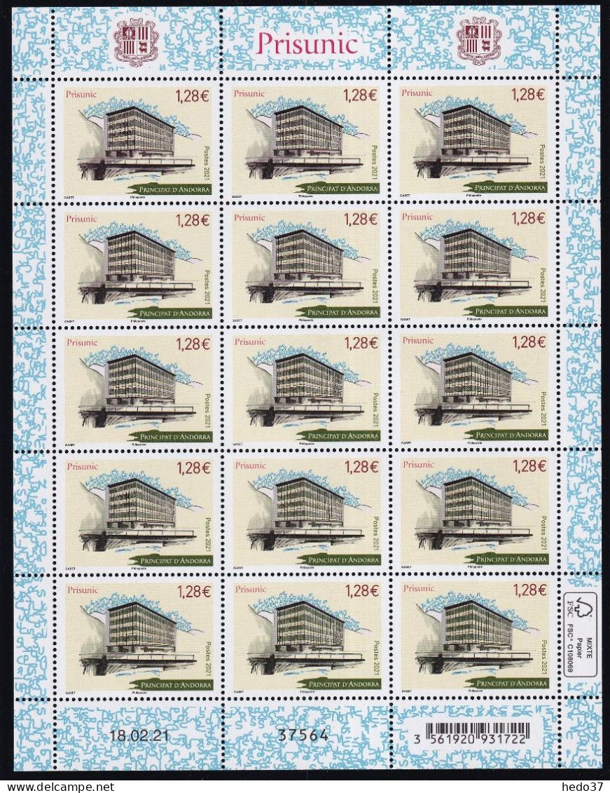 Andorre - Feuillets D'Andorre 2021/2022 N° 856/873,876/886 - Ensemble De 29 Feuillets - 30% Sous La Faciale - TB - Unused Stamps