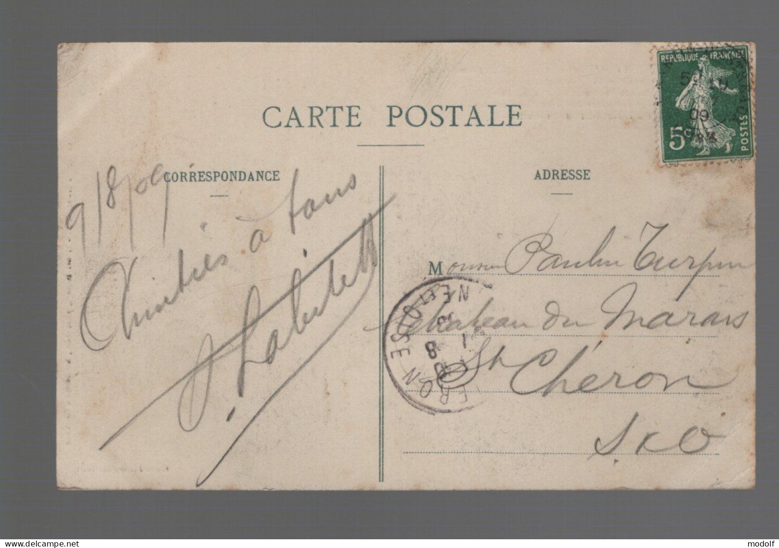 CPA - 42 - St-Martin-d'Estréaux - Le Châteaumorand - Circulée En 1909 - Autres & Non Classés