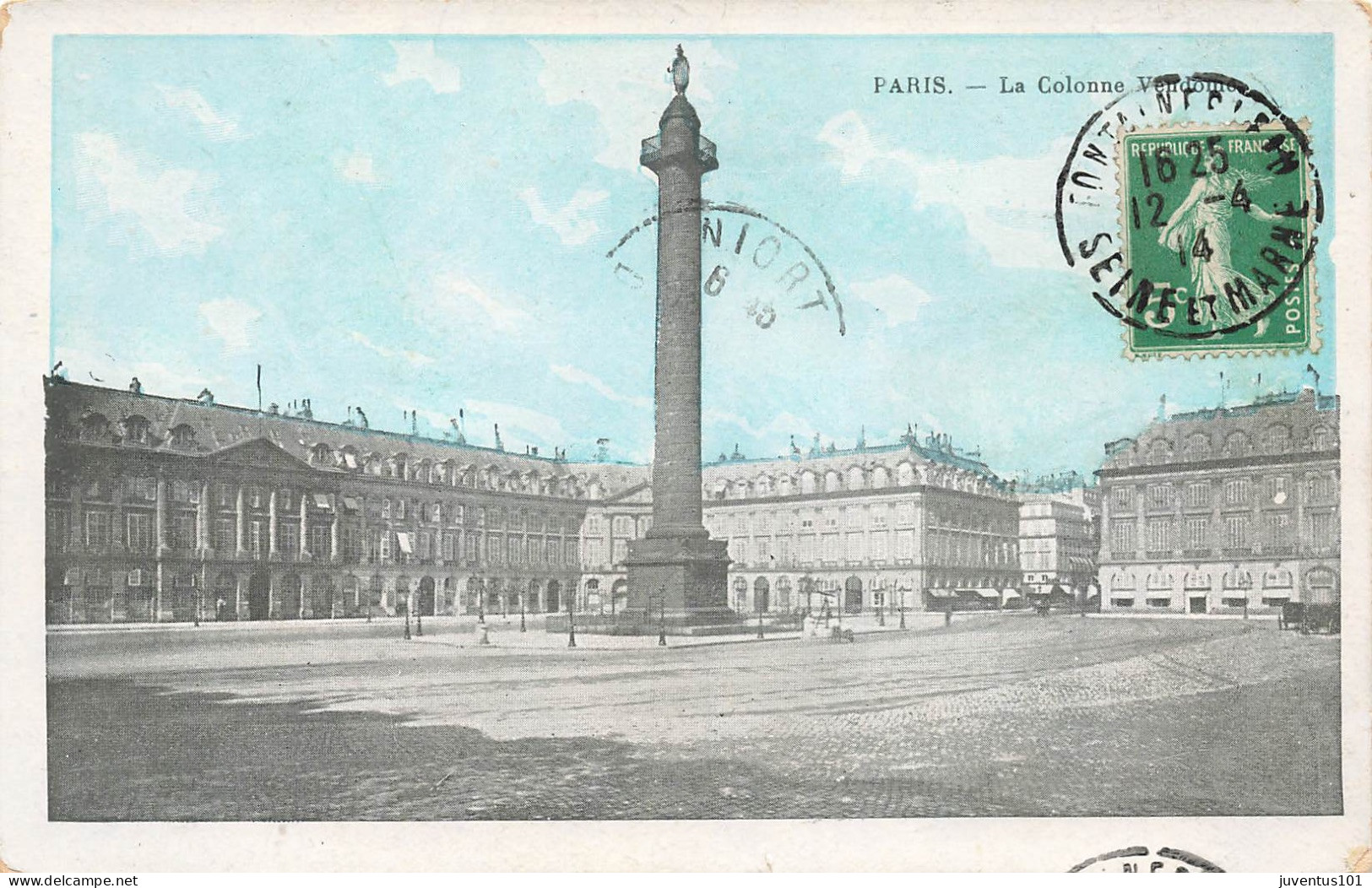 CPA Paris-La Colonne Vendôme-Timbre     L2852 - Places, Squares