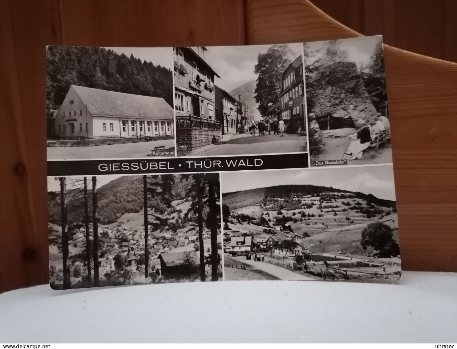 AK "GIESSÜBEL MEHRBILDKARTE" SCHÖNE ALTE POSTKARTE VINTAGE ANTIK DDR THÜRINGEN   Gut Erhalten  Original Der Zeit - Hildburghausen