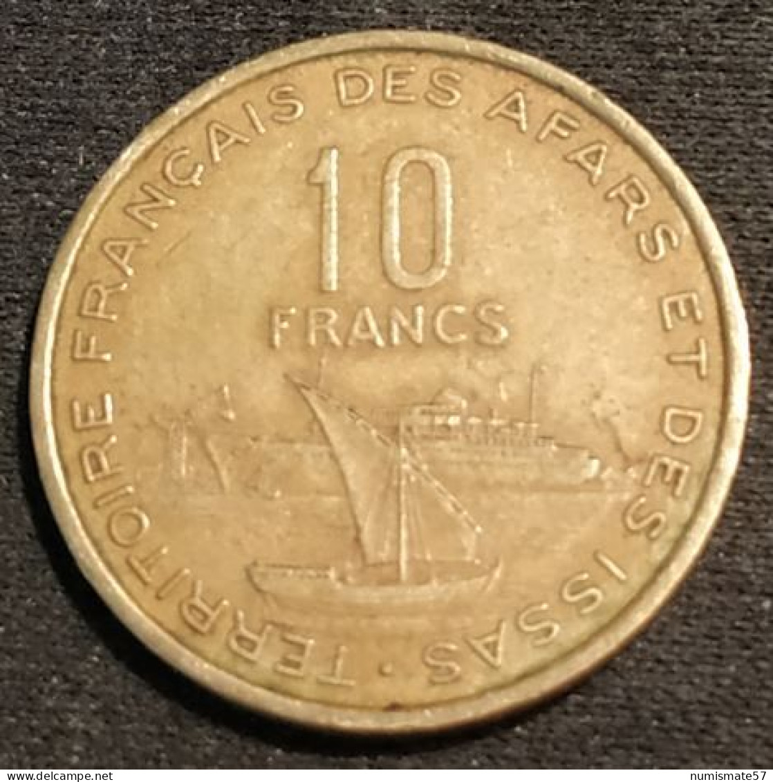 Pas Courant - DJIBOUTI - 10 FRANCS 1975 - KM 17 - TERRITOIRE FRANÇAIS DES AFARS ET DES ISSAS - Dschibuti