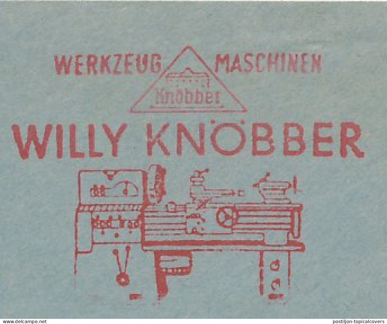 Meter Cover Germany 1962 Machine Tools - Sonstige & Ohne Zuordnung