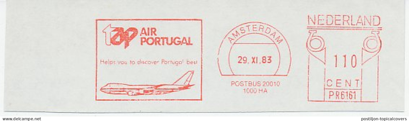 Meter Cut Netherlands 1983 Air Portugal - Airplane - Aviones