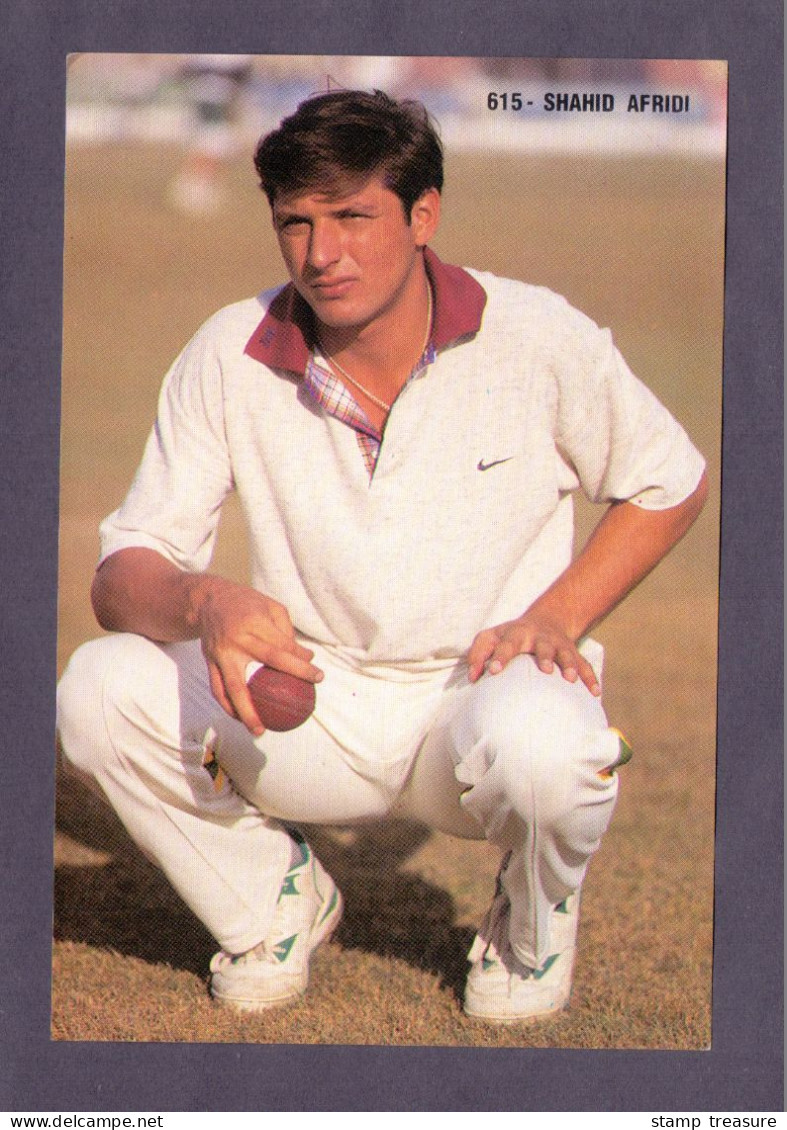 Shahid Afridi (Pakistani Cricketer) Vintage Pakistani  PostCard (THIN PAPER) - Cricket