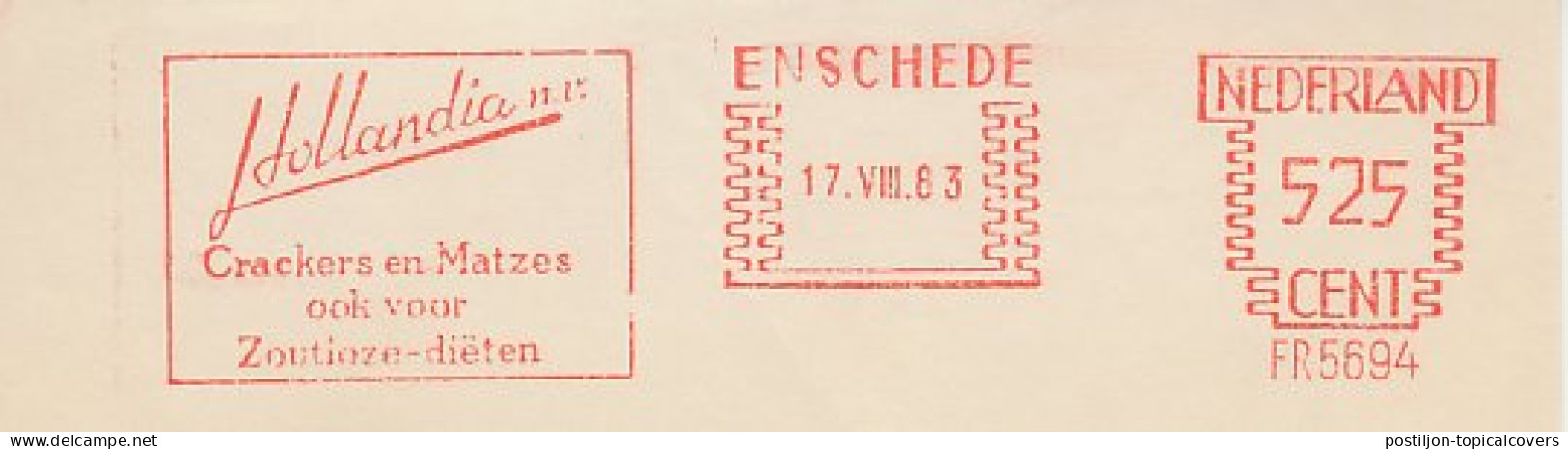 Meter Cut Netherlands 1983 Matzes - Crackers - Pesach - Salt Free - Non Classificati